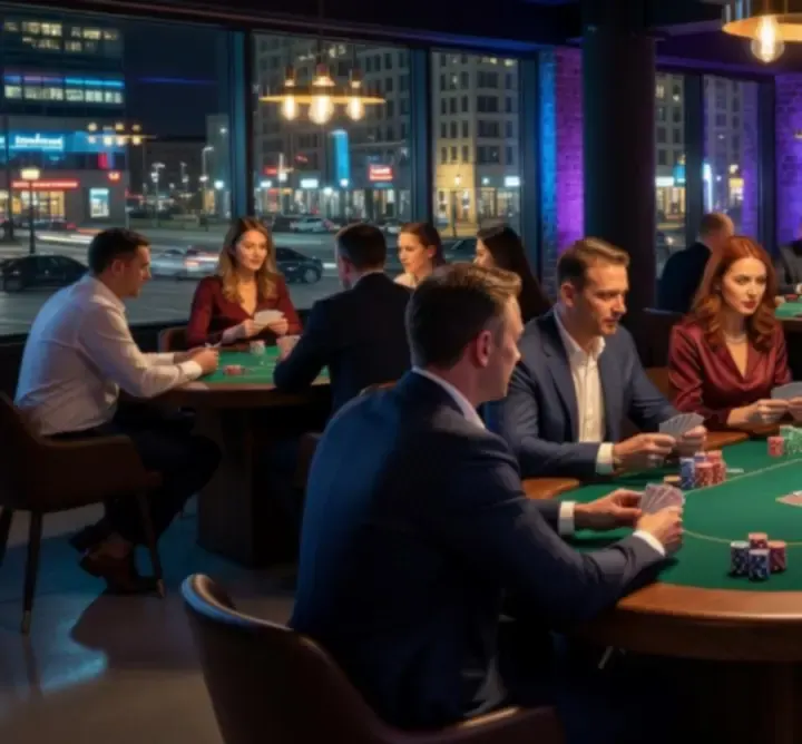 UrbanNew Poker Lounge – stoliki pokerowe w nowoczesnym, klubowym wnętrzu
