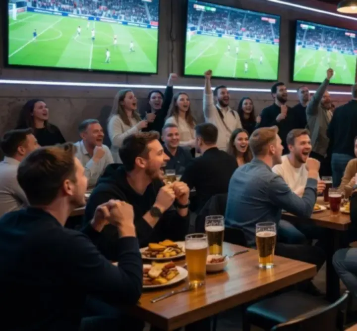 Transmisja sportowa na dużych ekranach w UrbanNew